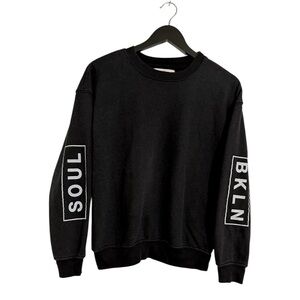 SoulCycle BKLN x SOUL Black Graphic Sweatshirt Size Medium | Brooklyn New York